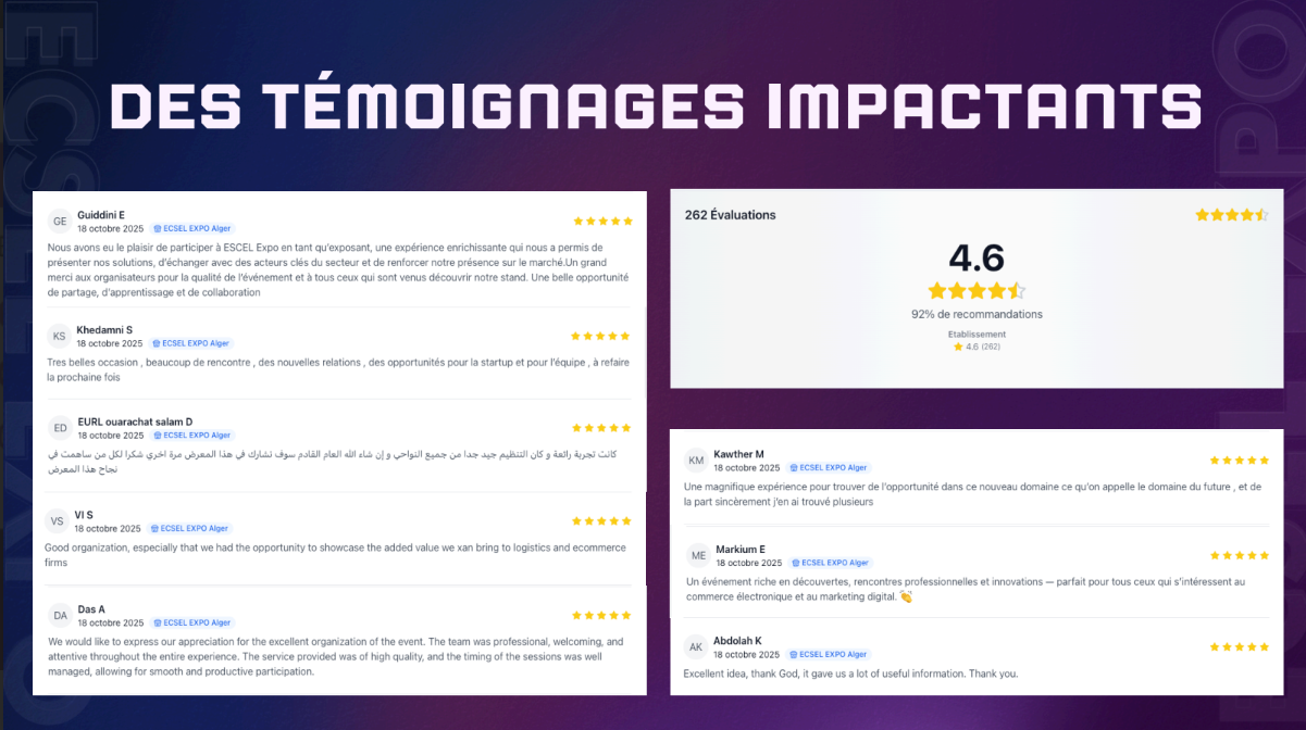 Exemple de preuves sociales